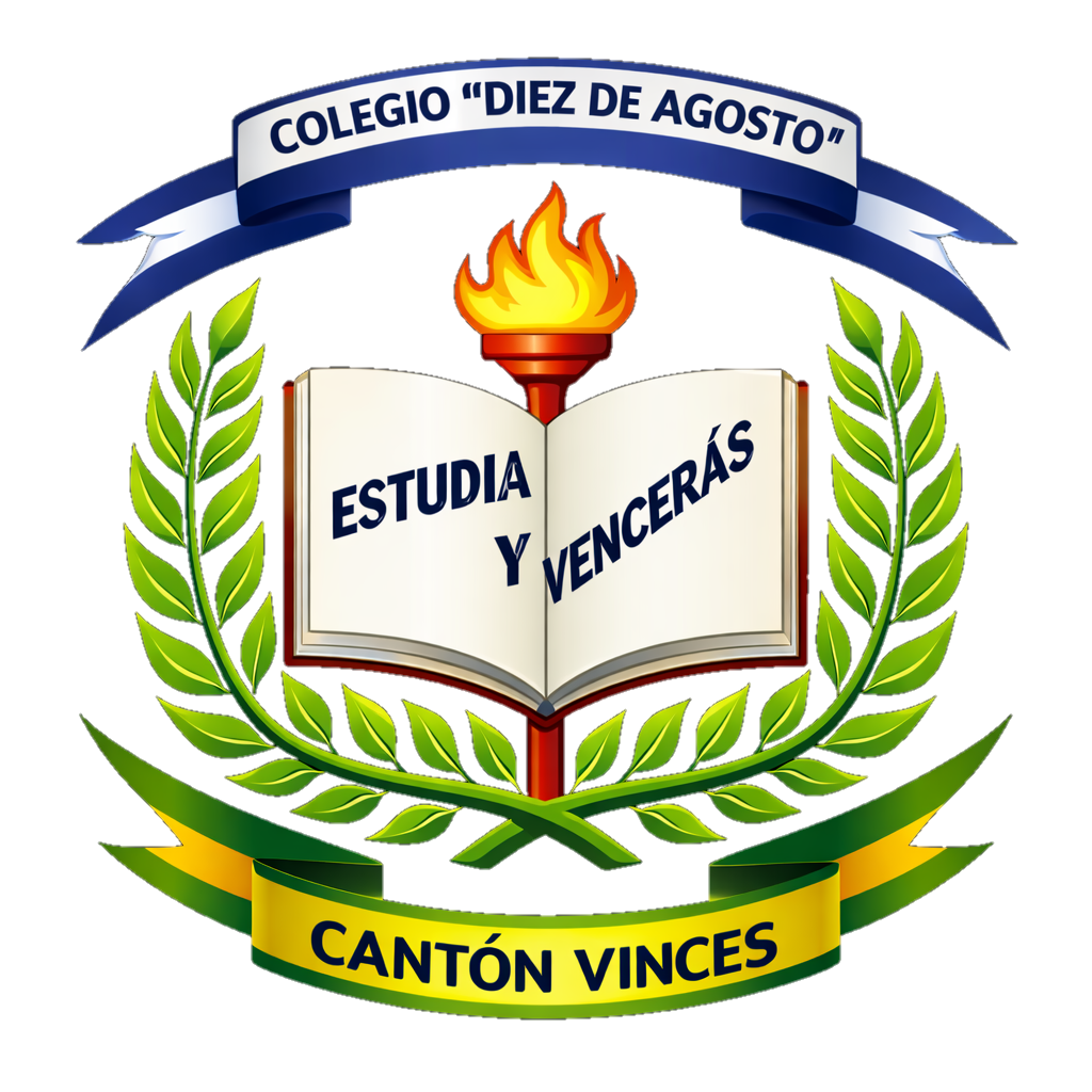 Escudo de la Unidad Educativa Diez de Agosto